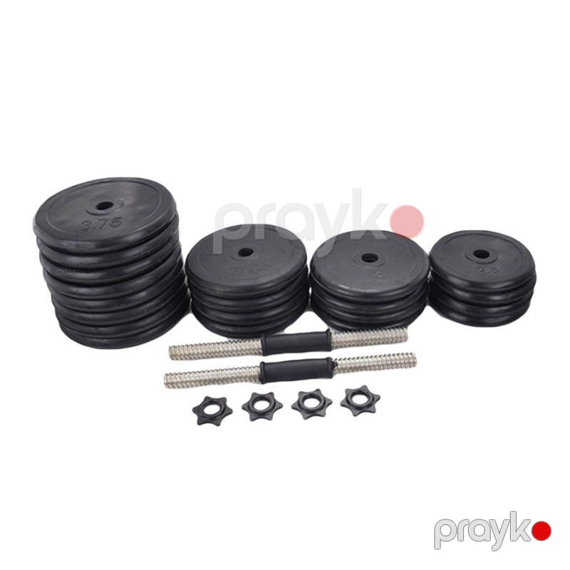 Qantel Dəsti 40kq Kauçuk Qantel Dəsti 2x 20kq — Fitness və simulyatorlar, Bakı (4)
