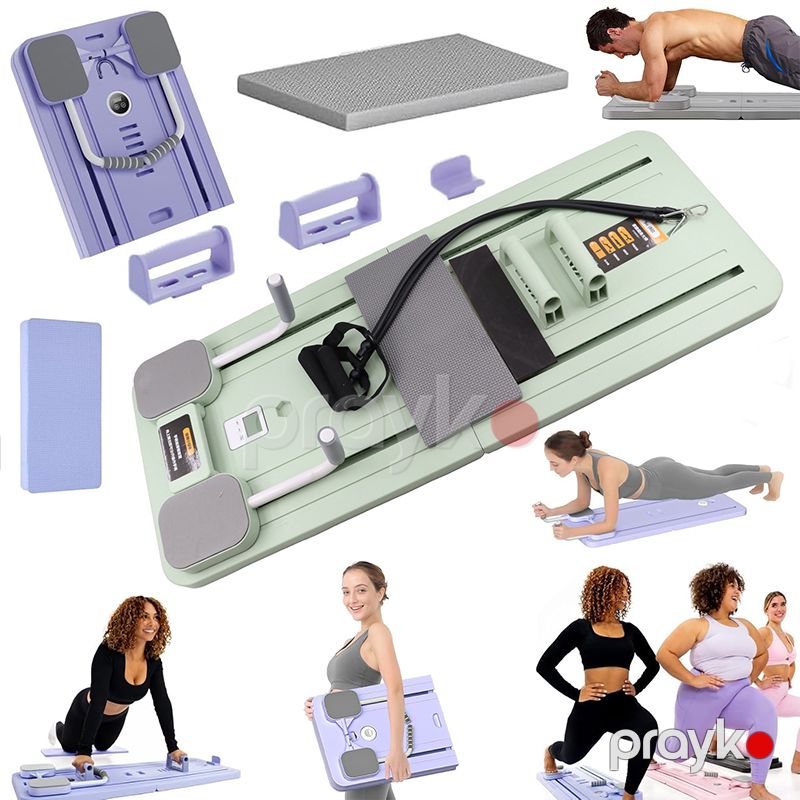 Multifunksional Pilates Lövhəsi Qatlana bilən Ev Üçün Tam Bədən Məşq Avadanlığı Pilates Reformator Lövhəsi — Fitness və yoqa, Bakı (3)