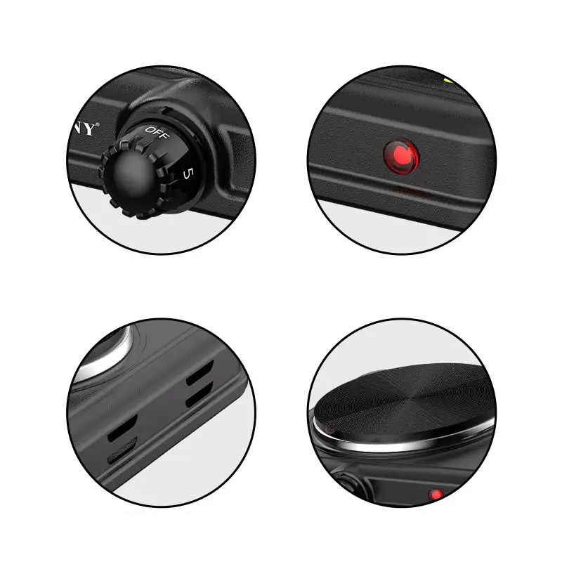 Sokany SK-5107 Çoxfunksiyalı Elektrikli İki Ocaqlı Qızdırıcı Soba Plitə 2000W — Plitələr, Bakı (6)