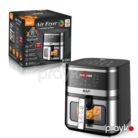 RAF R.5263 Çoxfunksiyalı Elektrikli Qızardıcı Hava Fritöz Airfryer 1700W — Bakı