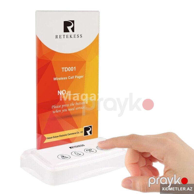 Retekess TD001 ofisiant çağrı sistemi — Mallar, Bakı (3)