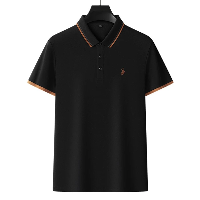 Premium klass kişi polo köynəkləri 100% yüksək keyfiyyətli pambıq — Bakı