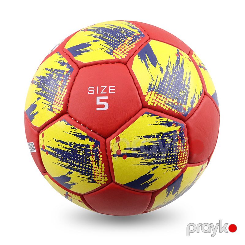 5 Razmerə Sahib FC Barcelona Futbol Topu Sarı Qırmızı Dizaynda Barcelona Dözümlü Kamanda Futbol Topu — İdman, hobi, istirahət, Bakı (5)