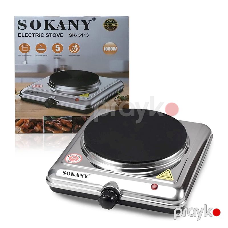 Sokany SK-5113 Elektrikli Soba Paslanmaz Polad Plitə Qızdırıcı 1000W — Plitələr, Bakı (4)