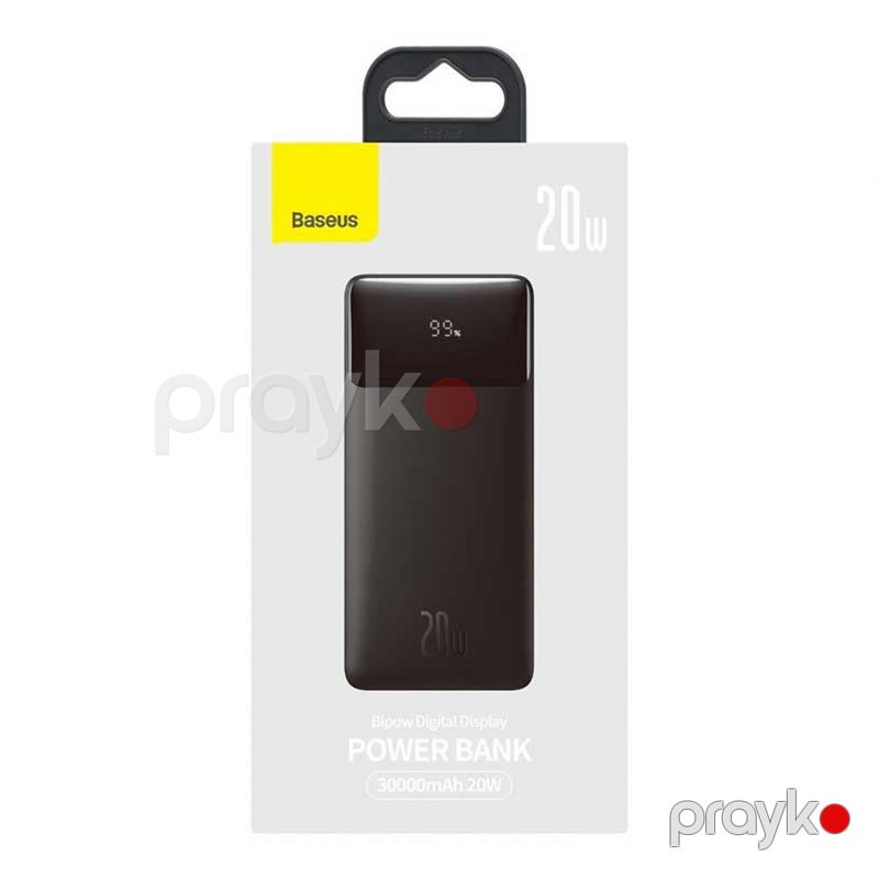 Baseus Bipow Digital Display PPDML-N01 30000 mAh,Black Digital Display 20W Powerbank — Telefonlar və qadjetlər, Bakı (7)