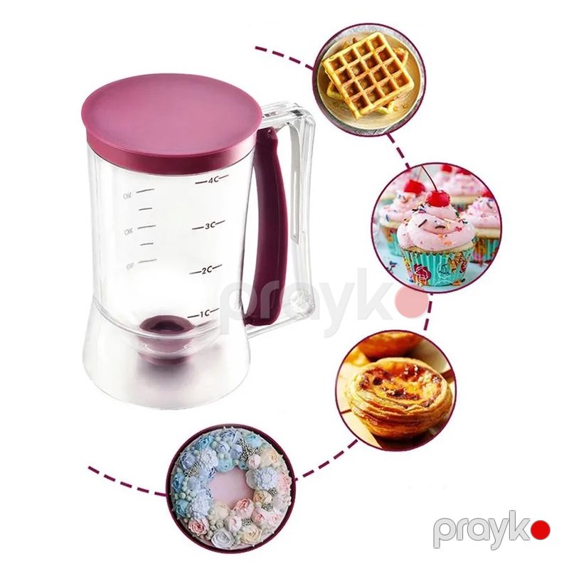 Tort Xəmiri Paylayıcı Tort, Keks, Vafli Xəmir Dispanseri 900 Ml Qida üçün təhlükəsiz Klapan Ölçmə Qabı — Qablar və mətbəx əşyaları, Bakı (4)