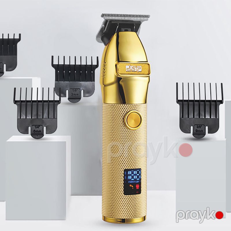 Professional Elektrikli DSP Saç Kəsici Güclü Bərbər Saç Təraş Maşını Təkrar Doldurulan Led Ekran T Trimmer — Usturalar, trimmerler və epilyatorlar, Bakı (7)