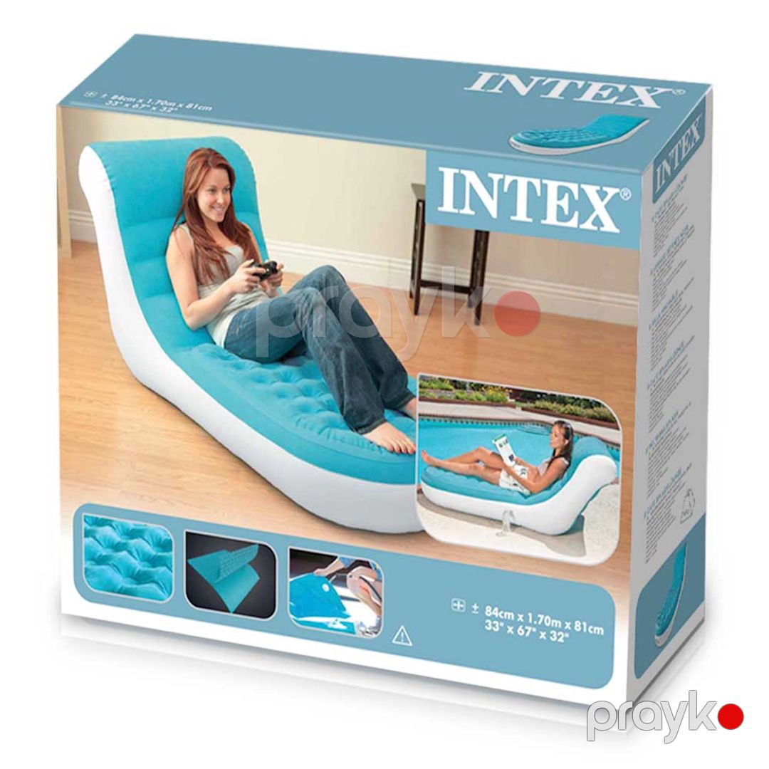 Şişirdilmiş kreslo-şezlonq Intex 6880, 84х170x81 sm, 100 kq-a qədər — Mallar, Bakı (2)