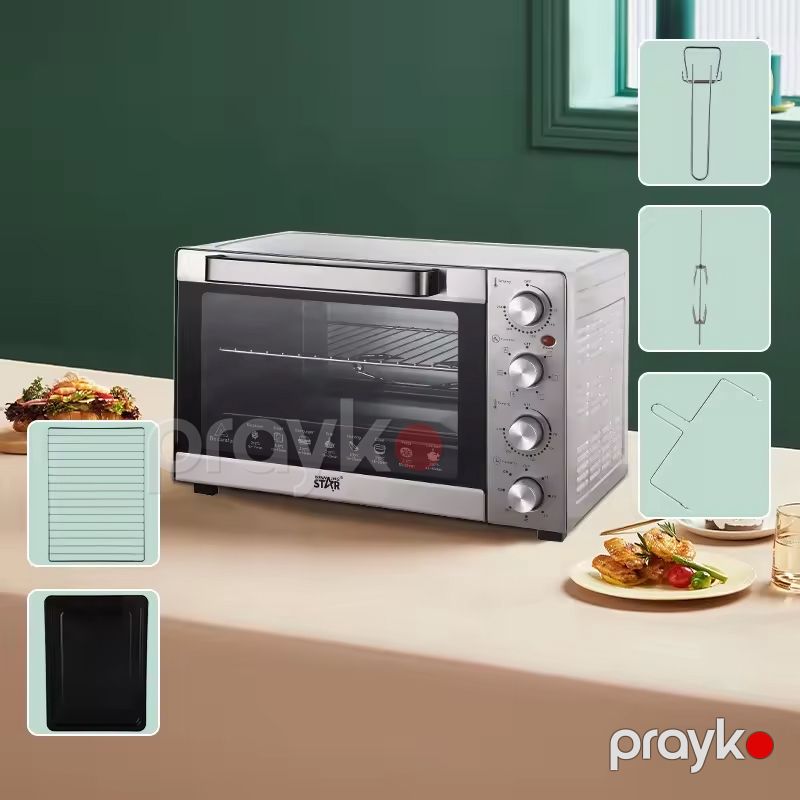 Wınnıng Star ST-9618 Çoxfunksiyalı Elektrikli Mətbəx Sobası Qril Çörək Pizza Hazırlamaq Üçün Soba 2400W — Soba və qrillər, Bakı (4)