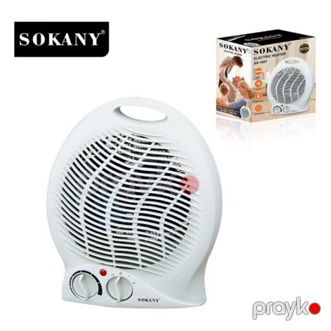Portativ Elektrikli Sokany Qızdırıcı Ev Ofis Üçün Uyğun Masaüstü Qızdırıcı 2000W Gücündə Mini Döşəmə Qızdırıcısı — Bakı