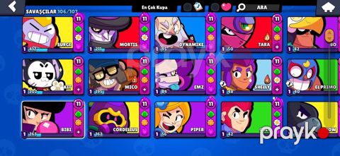 Brawl Stars hesabı – yüksək inkişaflı və zəngin kontentli Əsas — Güzdək