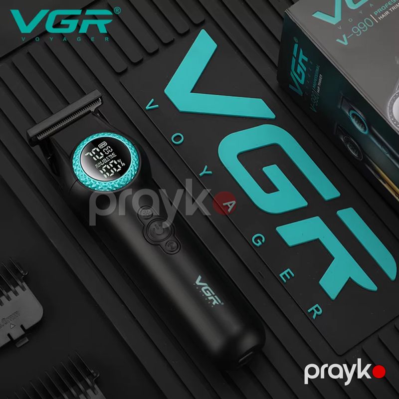 VGR V-990 Professional Saç Kəsmə Maşını Elektrikli Saç Saqqal Təraş Maşını Trimmer — Usturalar, trimmerler və epilyatorlar, Bakı (3)