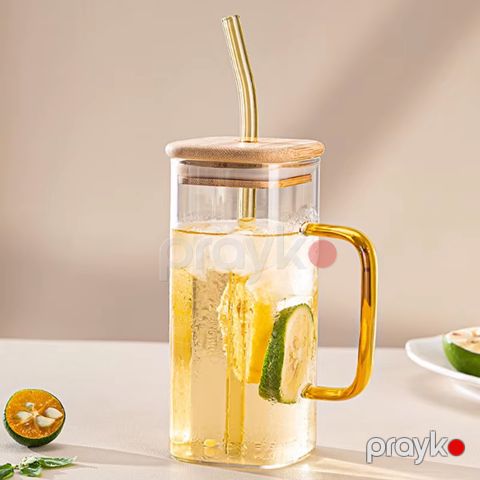 Şüşə Stəkan Buzlu Qəhvə Südlü Çay Stəkanı 400 ML — Bakı