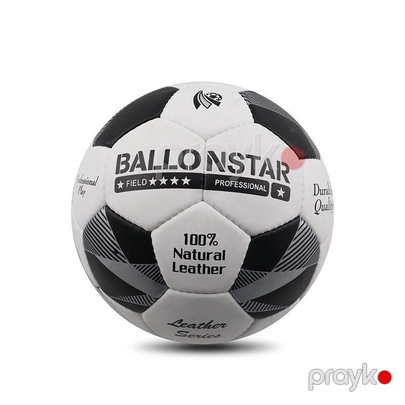 Futbol Topu 5 Nömrə Futbol Topu Ballonstar MAQ-152 Dəri Nomre 5 Ağ qara Futbol Topu N5 — İdman, hobi, istirahət, Bakı (3)