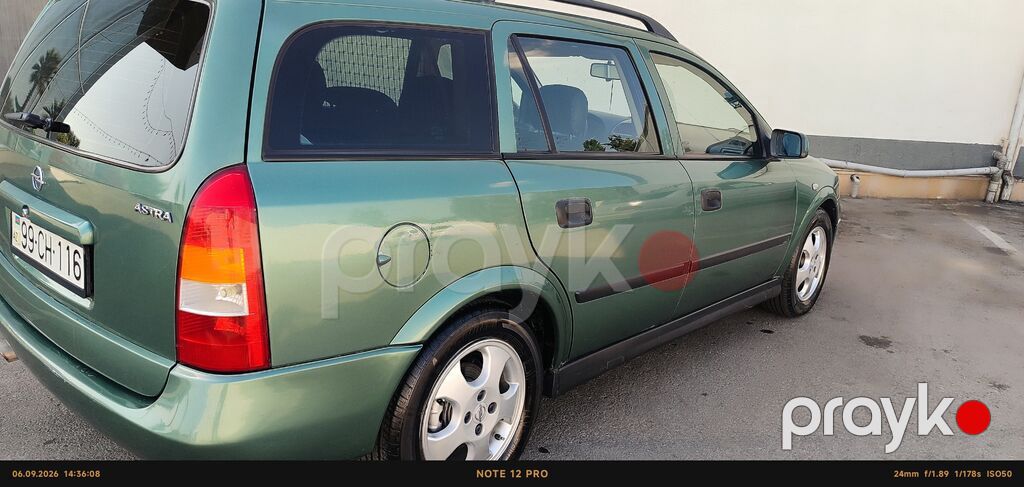 Opel Astra karvan (universal) – yaşıl rəng - Kuzov: universal, dam 99-CH-116 — Avtomobillər, Digah (4)