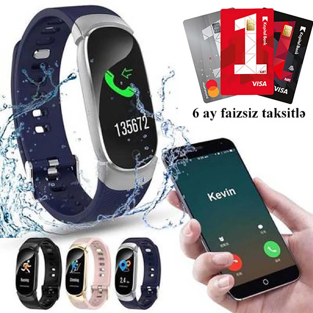 Kişi və qadınlar üçün Smart Braslet Unleach Your Run QW16 — Elektronika, Bakı (4)