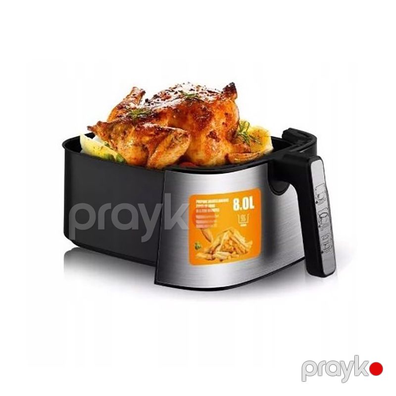 Böyük Tutuma Məxsus RAF Elektrikli Qızartma Maşını Kvadrat Formalı Fritöz 1800W Gücündə LCD Displey 8L — Digər mətbəx texnikası, Bakı (3)