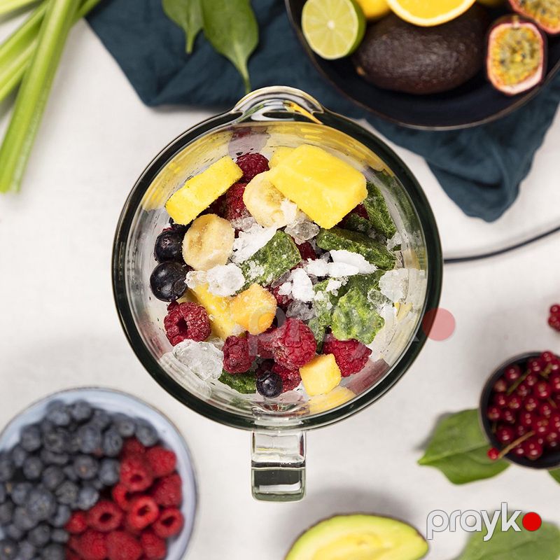Smoothie Blender Hausberg HB-7770NG 4 Sürətli Paslanmayan Polad Bıçaqlı 1.5L Şüşə Blender 500max — Blenderlər, xırdalayanlar və mikserlər, Bakı (3)