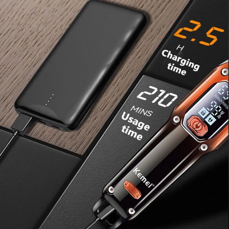 Kemei KM-658 Saç Saqqal Təraş Maşını Kişilər Üçün Trimmer — Usturalar, trimmerler və epilyatorlar, Bakı (6)