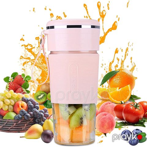 USB Elektrikli Portativ Kokteyl Hazırlayan Blender Mini Qida Qarışdırıcı Mikser 300ml 4 Bıçaqlı Smoothie Shakes — Bakı