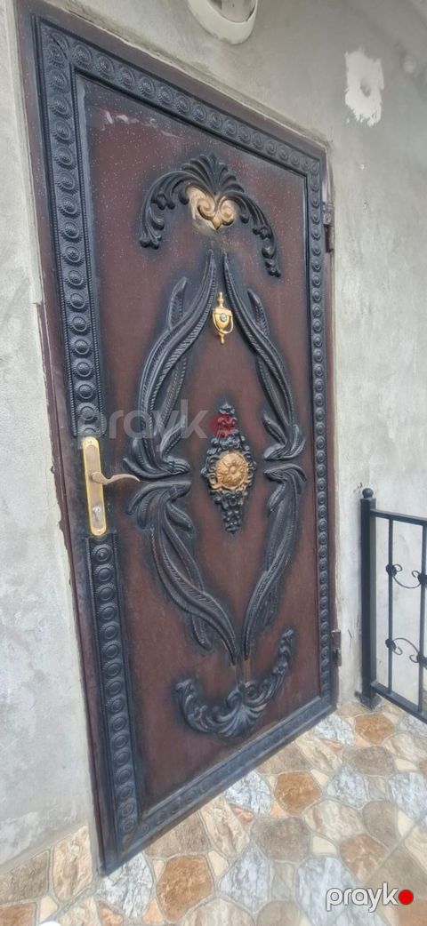 Dekorativ metal giriş qapısı - Material: tam metal konstruksiya — Gəncə