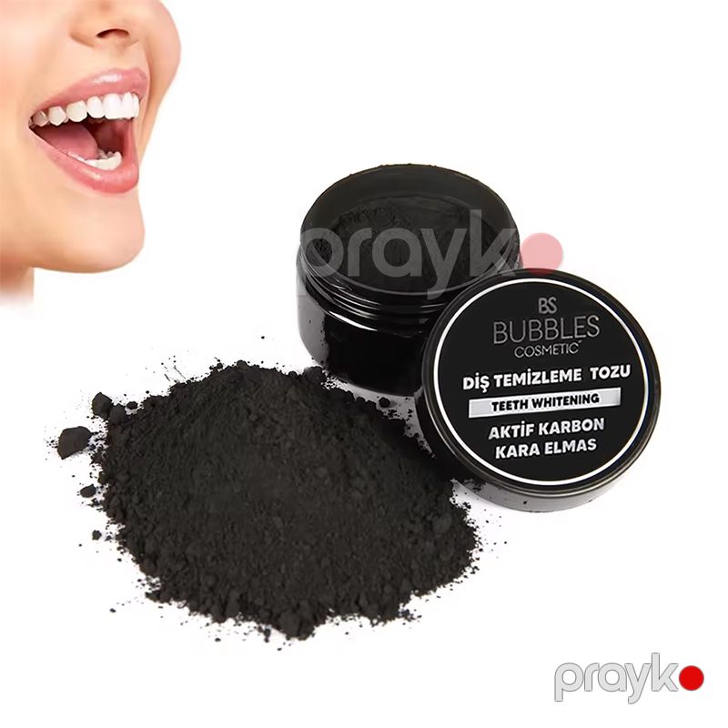 Bs Bubbles Cosmetic Diş Ağardıcı Toz Aktif Karbon Tərkibli Diş Təmizləyici Məcun Tozu Qara Rengli Diş Bəyazladıcı — Gözəllik və səhiyyə, Bakı (6)