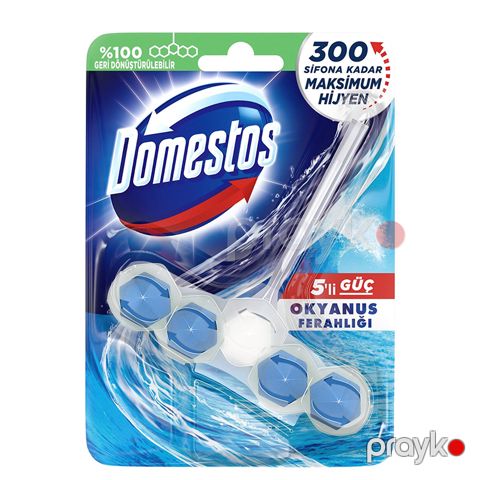 Domestos Wc Blok Tuvalet Bloğu Okyanus Ferahlığı 5'li Güç 50g Okyanus Ferahlığı Maksimum Hijyen — Bakı