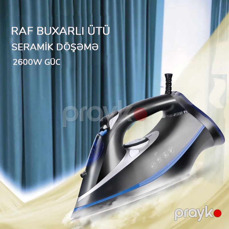 Yüksək Keyfiyyətli RAF Buxarlı Ütü 2600Wt Gücə Sahib Professional Buxarlı Ütüsü R.1215J — Ev texnikası, Bakı (2)