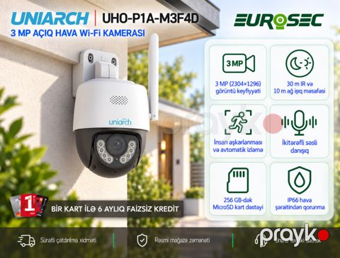 UNV Uho Wi-Fi kamera "P1A-M3F4D 3MP" — Bakı