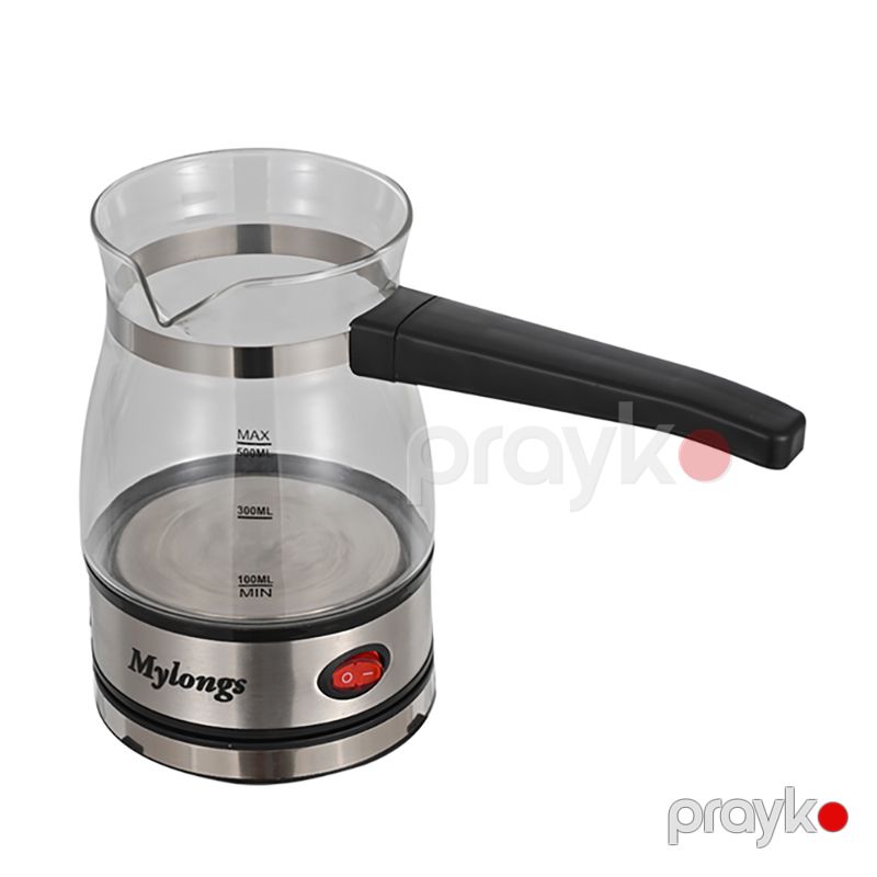 Mylongs KF-008 Türk Şüşə Qəhvə Dəmləyicisi 600W Elektrikli Kofe Hazırlayıcı Maşın 500мл Davamlı Moka Çaydanı — Digər mətbəx texnikası, Bakı (3)