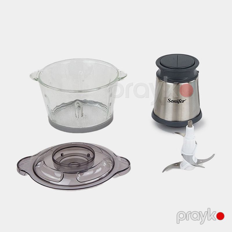 Sonifer SF-8057 Çoxfunksiyalı Elektrikli Doğrayıcı Meyvə Tərəvəz Ət Doğrayıcı 300W — Blenderlər, xırdalayanlar və mikserlər, Bakı (4)