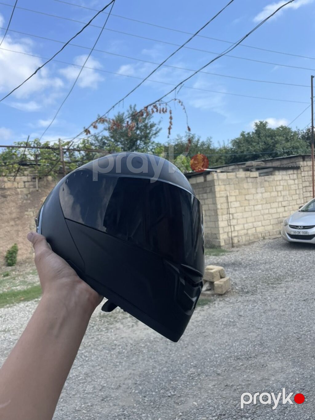 Crown Racing moto dəbilqəsi – modular (açılıb-bağlanan çənə hissəli) — Motosiklet geyimi, Xudat (4)