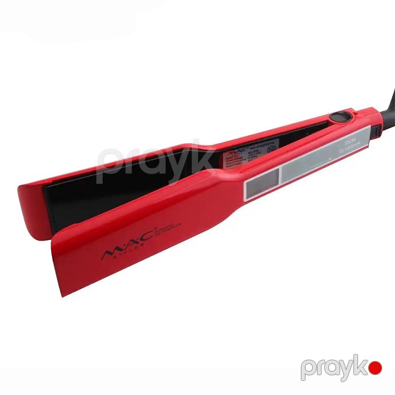 2-si 1-də Professional LED Saç Düzləşdiricisi MAC Titan Üzlüklü Saç Düzləşdirici Professional Hair Straightener mc 2028 — Fən, Bakı (3)
