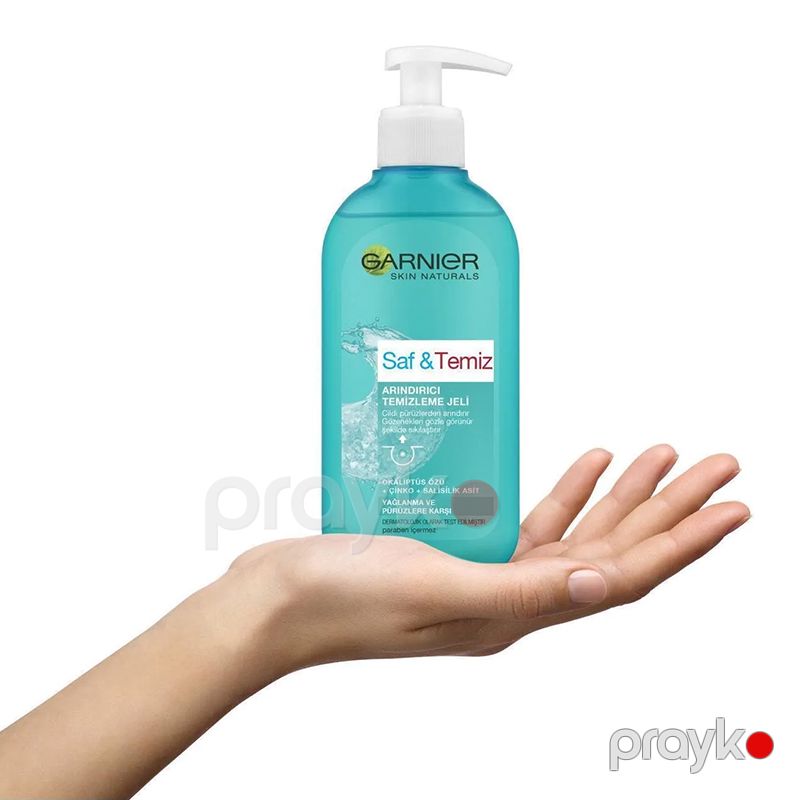 Garnier Saf & Temiz Temizleme Jeli 200 Ml El Kremi Karmadan Yağlı Dəriler Üçün — Mallar, Bakı (3)
