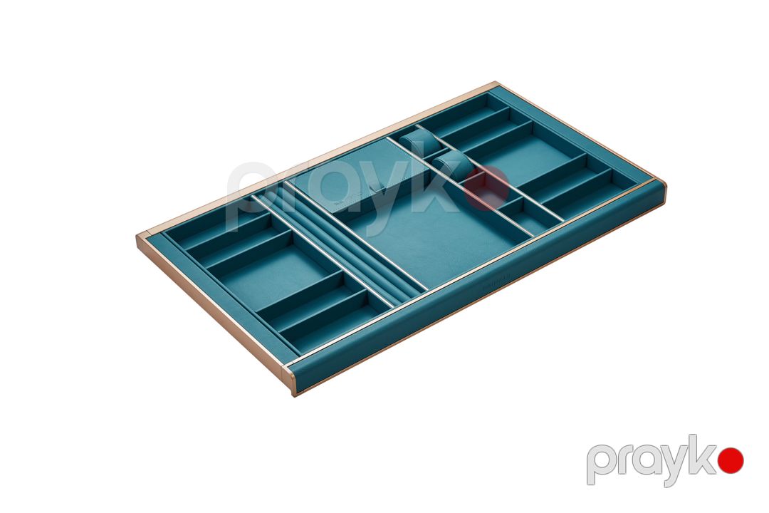 Taxma rəf Higold, alüminium/eko dəri, yaşıl, 47.5x86x9 sm — Mallar, Bakı (2)