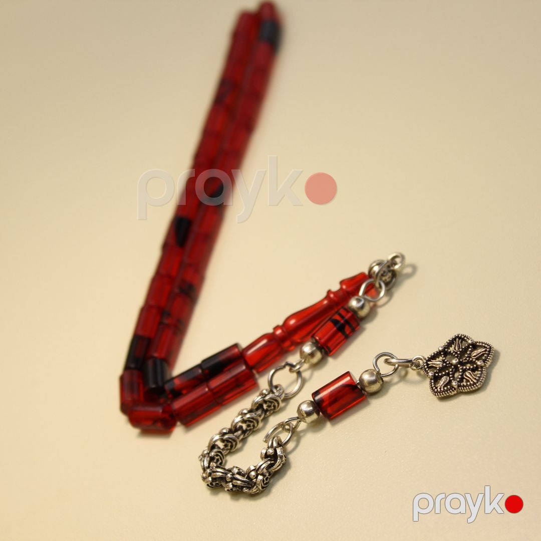 Təsbeh T-0013303, kəhrəba, qırmızı — Mallar, Bakı (2)