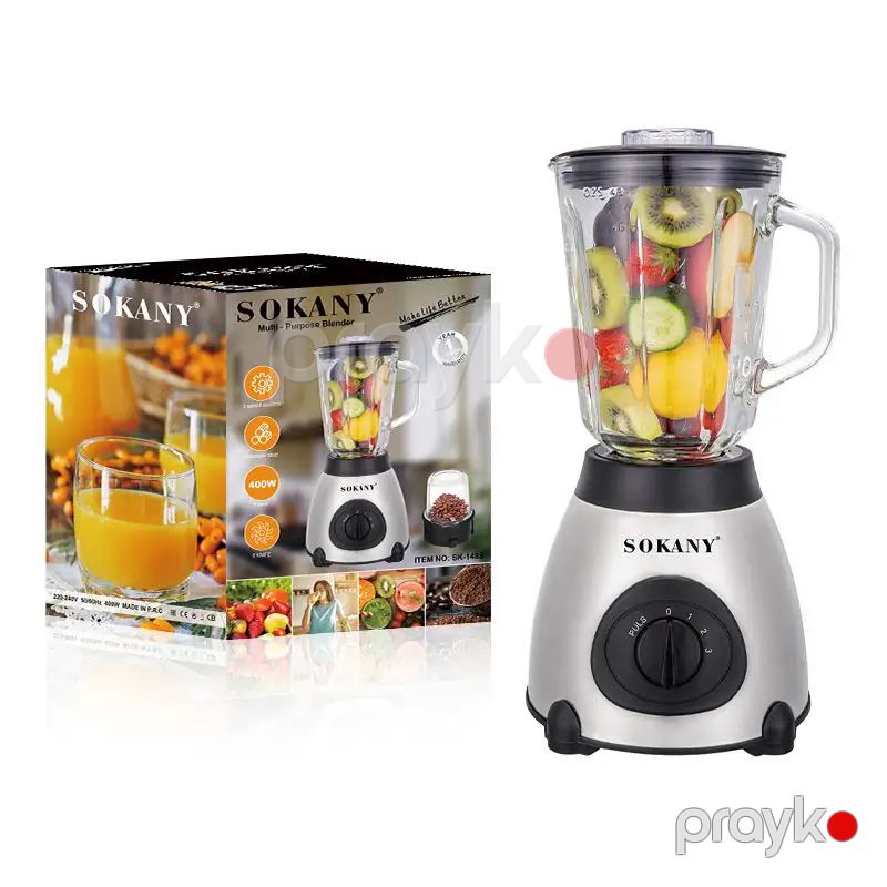 Çoxfunksiyalı Sokany Mətbəx Blenderi Portativ Meyvə Mikseri 400V Gücə Mexsus Qida Dərəcəli Paslanmaz Polad — Blenderlər, xırdalayanlar və mikserlər, Bakı (6)
