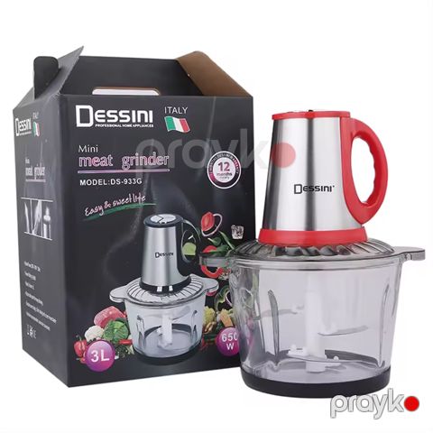 Dessini DS-933G Elektrikli Doğrayıcı Çoxfunksiyalı Doğrayıcı 650W Gücündə — Bakı