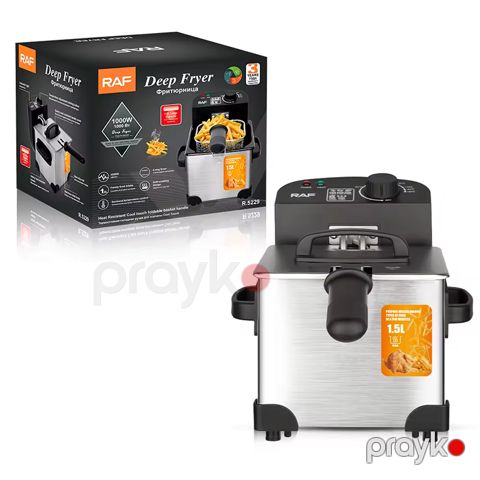 RAF R.5229 Elektrikli Fritöz Paslanmaz Polad Fritöz 2000 W — Bakı