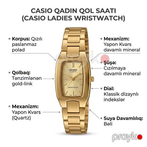 Qadın qol saatı No Brand, Quartz, Əqrəbli, İndekslər, Qolbaq — Bakı