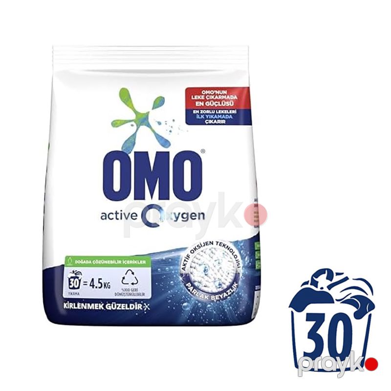 OMO Matıc Aktiv Oxygen 4500 GR Tozu Yuyucu Ağlar 4.5 KG 30 Yuma Beyazlar Toz Deterjanı 4.5 KG — Mallar, Bakı (4)