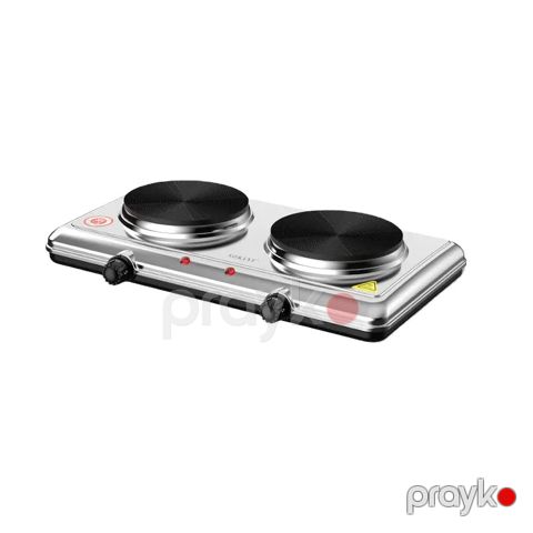 Sokany SK-5112 Çoxfunksiyalı Elektrikli İki Ocaqlı Qızdırıcı Soba Plitə 2000W — Bakı