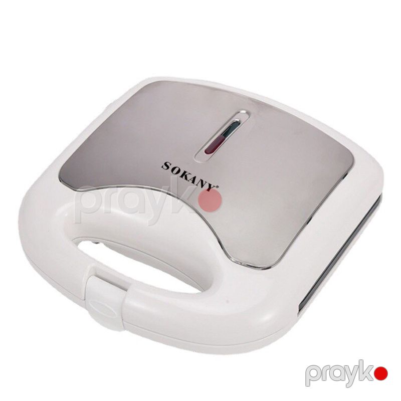 Sokany Elektrtikli Toster 12 Yapışmaz Qablı Vafli Tosteri LED İşıqlı Polad Tort Bişirmə Tosteri 750W — Toster və vaflyasıcı, Bakı (6)