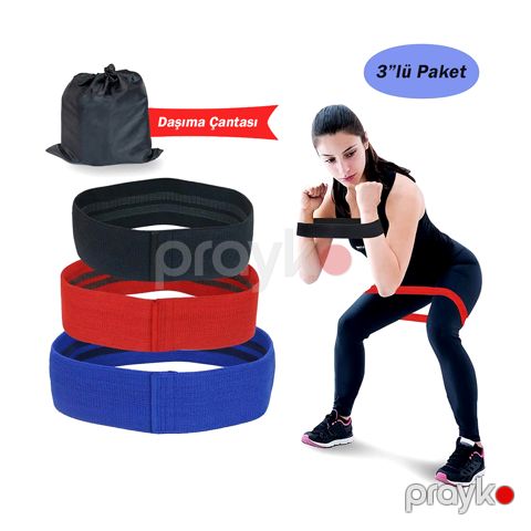 Elastik Fitness Bandı 3 lü Dəst — Bakı