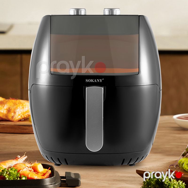 Yüksək Keyfiyyətli Sokany Elektrikli Rəqəmsal Hava Fritözü 1800W Gücündə Peşəkar Ari Fritöz Mexanic Timer 8L — Digər mətbəx texnikası, Bakı (4)