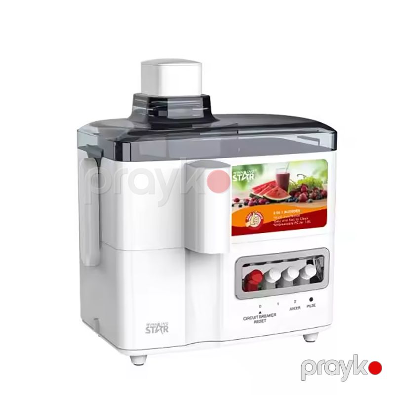 Winning Star ST-5370 Çoxfunksiyalı 4-ü 1 Arada Blender Üyüdücü Şirəçəkən Başlıqlı Blender 350W Gücündə — Blenderlər, xırdalayanlar və mikserlər, Bakı (5)