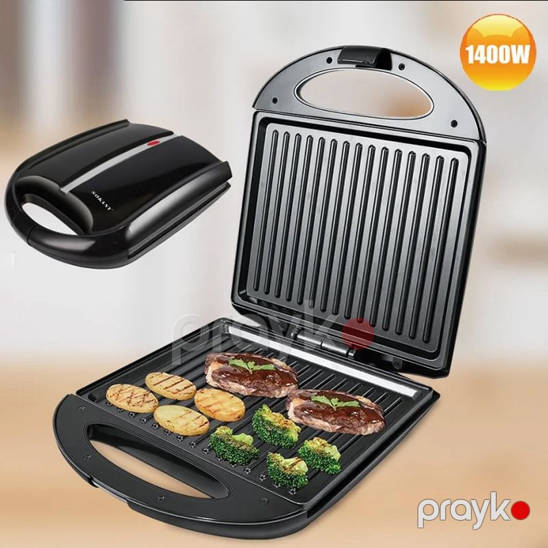 Sokany SK-903 Çoxfunksiyalı Elektrikli Toster Sandviç Biftek İzgaralar Hazırlayıcı Toster 1400 W — Toster və vaflyasıcı, Bakı (5)