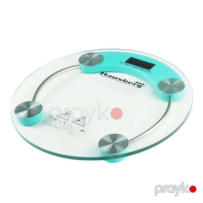 Hausberg HB-6000BL Çəki Tərəzisi LCD Displey, Avtomatik söndürmə 180 kq, Şəffaf şüşə Tərəzi — Tərəzi, Bakı (2)