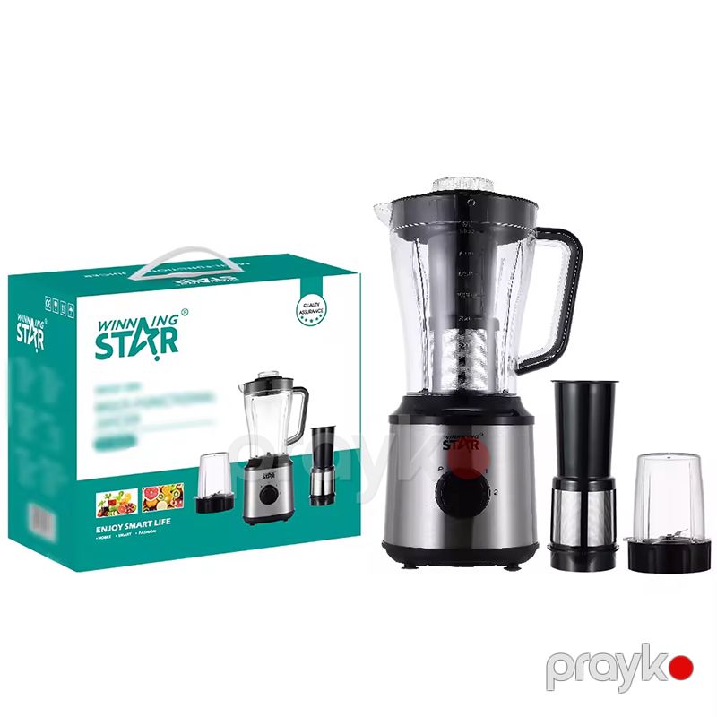 Winning Star ST-5504 Çoxfunksiyalı Blender Yüksək Keyfiyyətli Üyüdücü Başlıqlı Blender 350W Gücündə — Blenderlər, xırdalayanlar və mikserlər, Bakı (6)