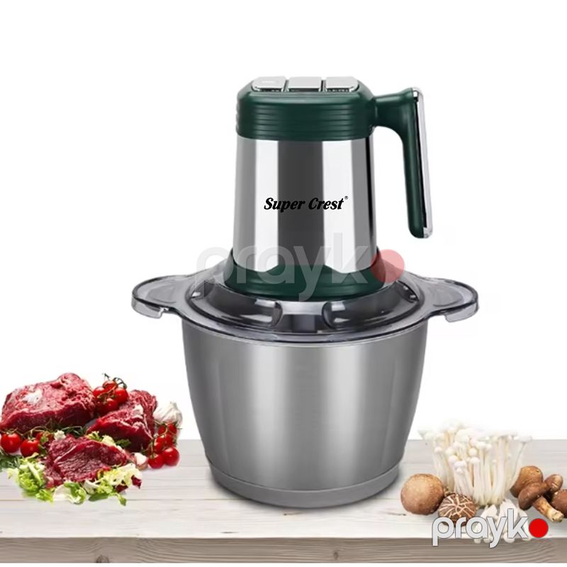 Super Crest SCT-2007 Çoxfunksiyalı Elektrikli Tərəvəz Ət Doğrayıcı — Blenderlər, xırdalayanlar və mikserlər, Bakı (4)